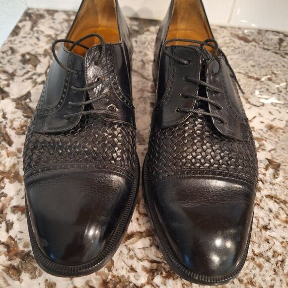 Mezlan Men's Black Upper Leather Genuine size 8.5M - Picture 1 of 14